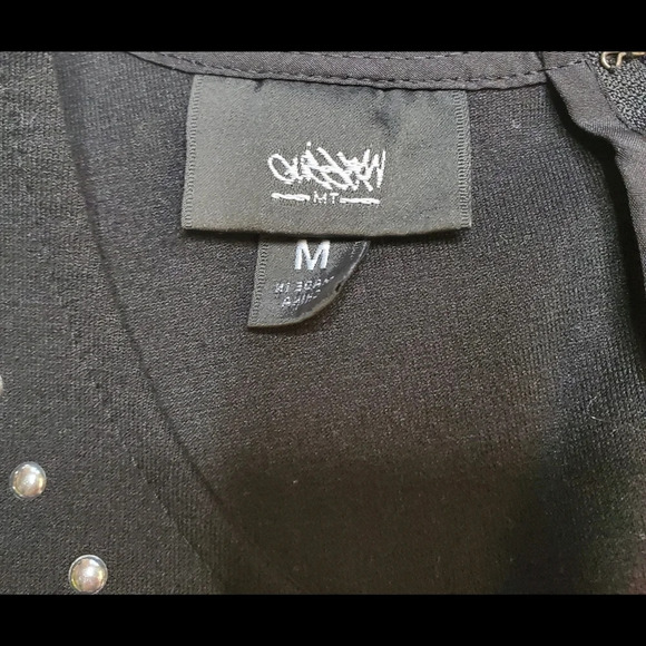 Mossimo Supply Co. Black Silver Stud Fit & Flare Dress - Picture 3 of 8